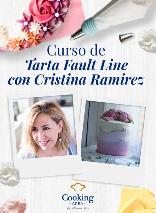 Curso de Tarta Fault Line Degradada con Cristina Ramírez en Barcelona | Cooking Area