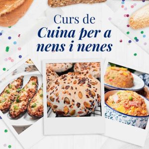 Curs de Cuina per a Nens a Barcelona. Pa, Arròs i Albergínies | Cooking Area