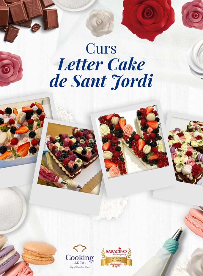Curs Letter Cake de Sant Jordi a Barcelona | Cooking Area
