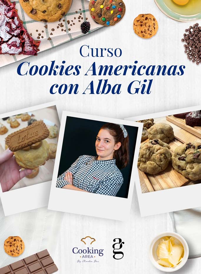 Curso Cookies Americanas con Alba Gil en Barcelona | Cooking Area