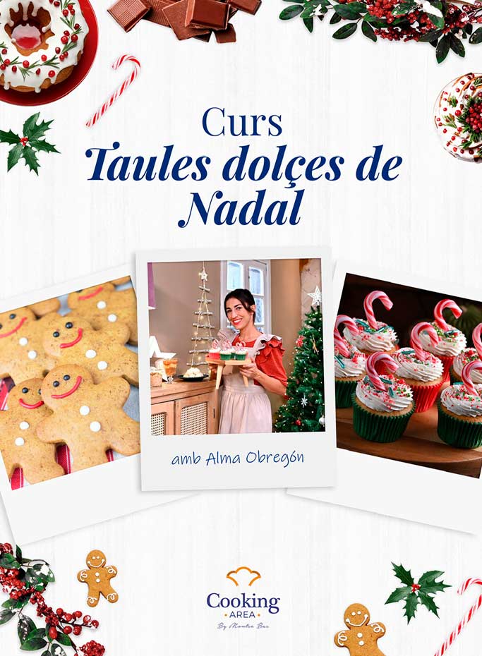 Curs de Taules Dolçes de Nadal amb Alma Obregón a Barcelona