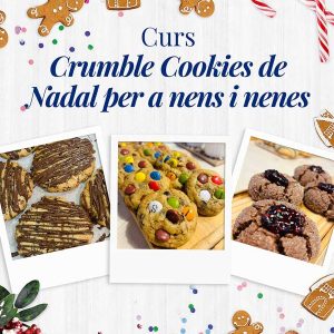 Curs Crumble Cookies de Nadal per a nens i nenes a Barcelona | Cooking Area