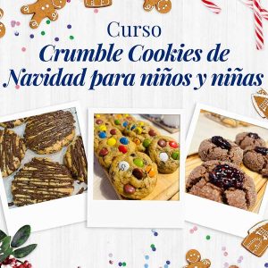 Curso Crumble Cookies de Navidad para niños y niñas en Barcelona | Cooking Area