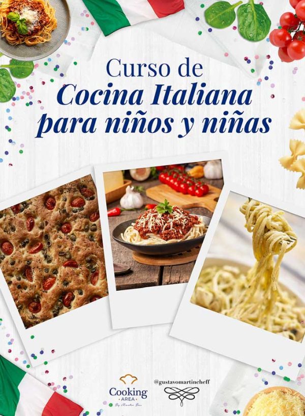 Curso Cocina Italiana para Niños/as en Barcelona | Cooking Area