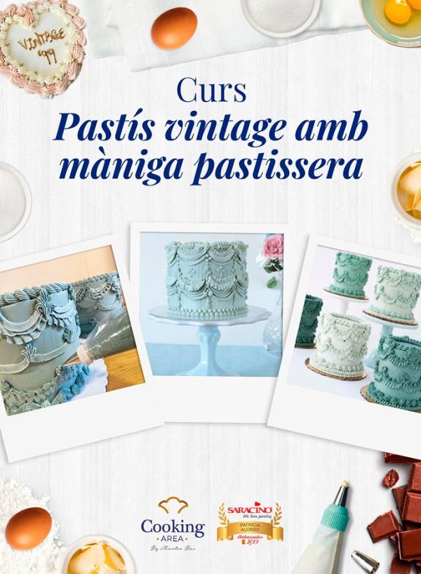 Curs Pastís Vintage amb Màniga Pastissera a Barcelona | Cooking Area