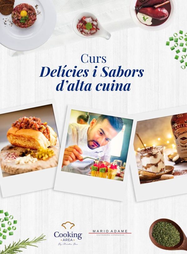 Curs Delícies i Sabors d'Alta Cuina amb Mario Adame a Barcelona | Cooking Area